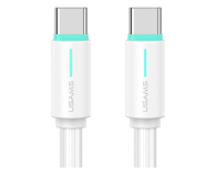 USAMS Kabel USB-C/USB-C 1m SJ73460W biały - 1569154 - zdjęcie 1